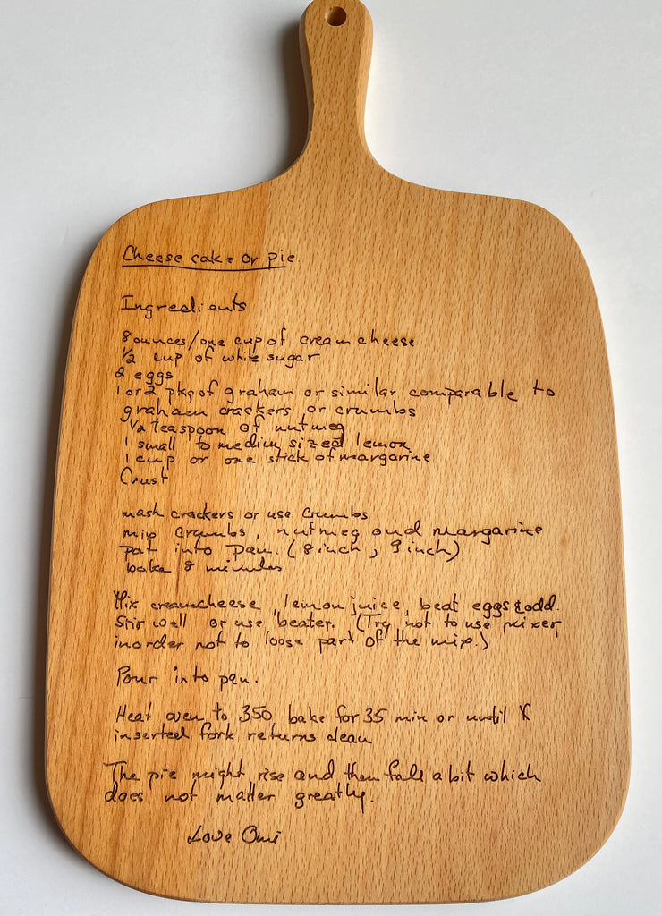 Handwritten Recipe Cutting Board, Cutting Board - Do Take It Personally