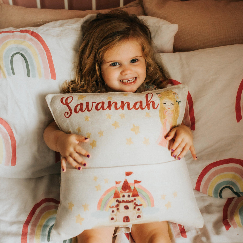 Personalized Princess Reading Pillow with Pocket, Pillows - Do Take It Personally