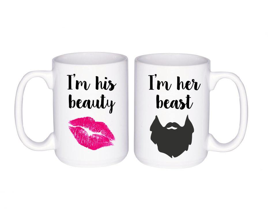 Beauty and Beast Mug Set, Coffee Mug - Do Take It Personally