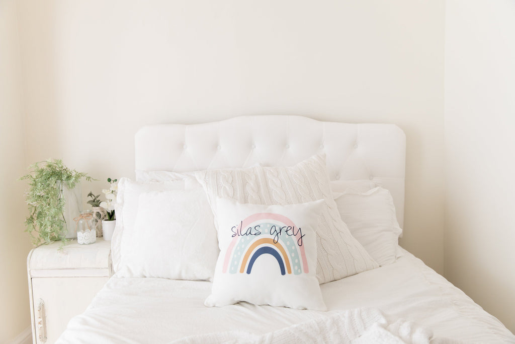 Rainbow Pillow With Name, Pillows - Do Take It Personally