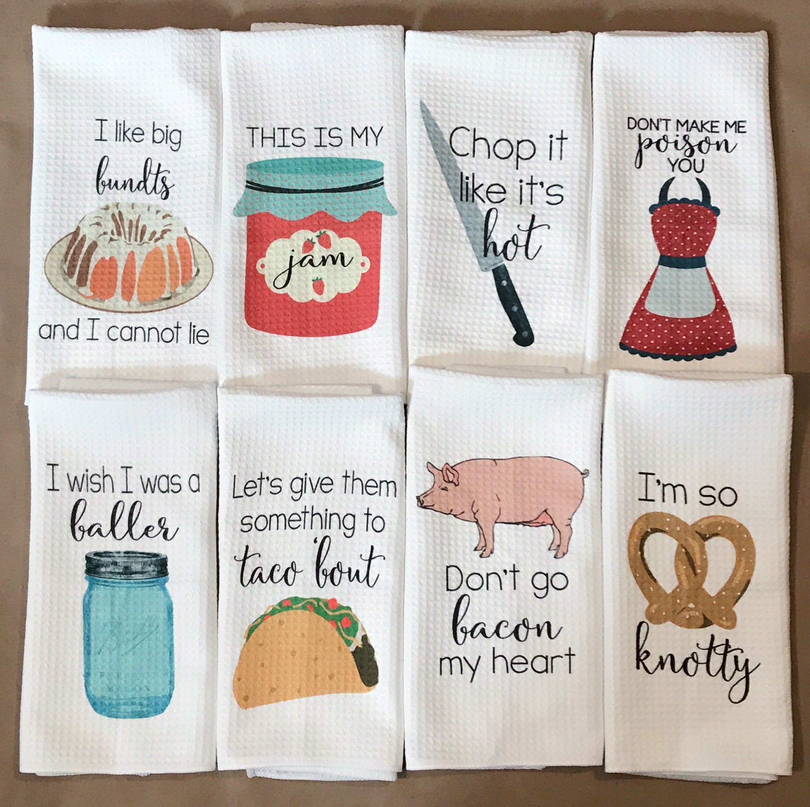 Baking Microfiber Towels Set of 4, Housewarming Gifts for New Home, Tea  Towels for Kitchen Funny, Mom Kitchen Gift, Wedding Kitchen, Funny Dish  Towels