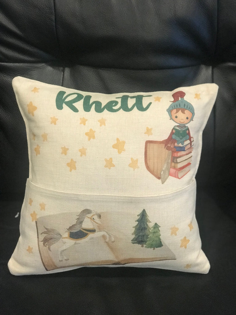 Personalized Reading Pillow with Pocket for Boys, Pillows - Do Take It Personally