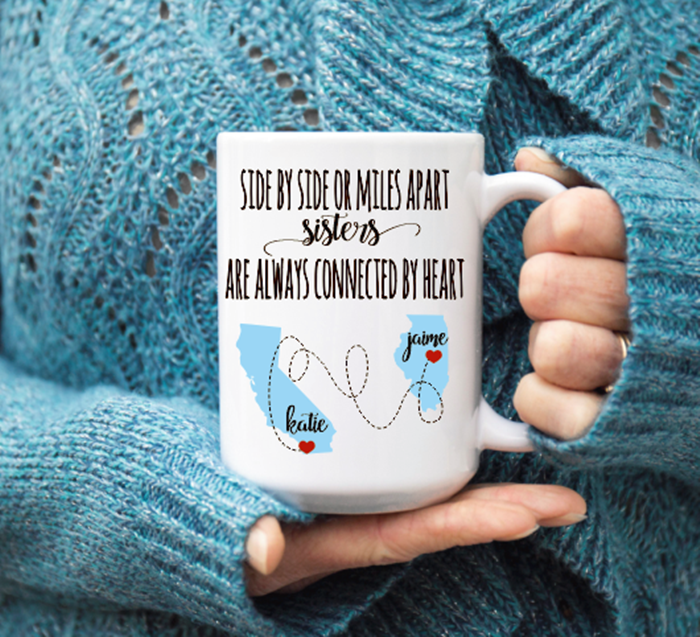 Sisters Distance Mug, Coffee Mug - Do Take It Personally