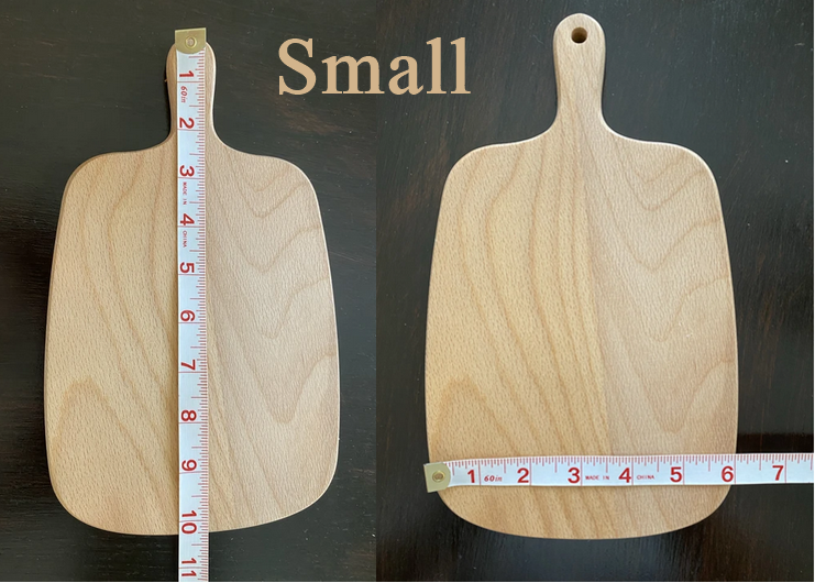 Personalized Cutting Board with Handle - Name on Handle