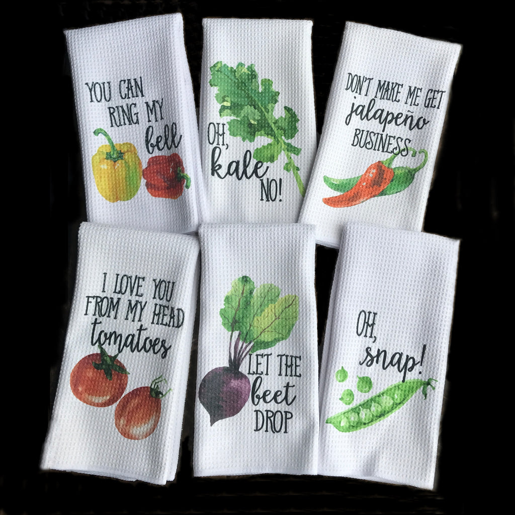 Vegetable Kitchen Towels, Towels - Do Take It Personally