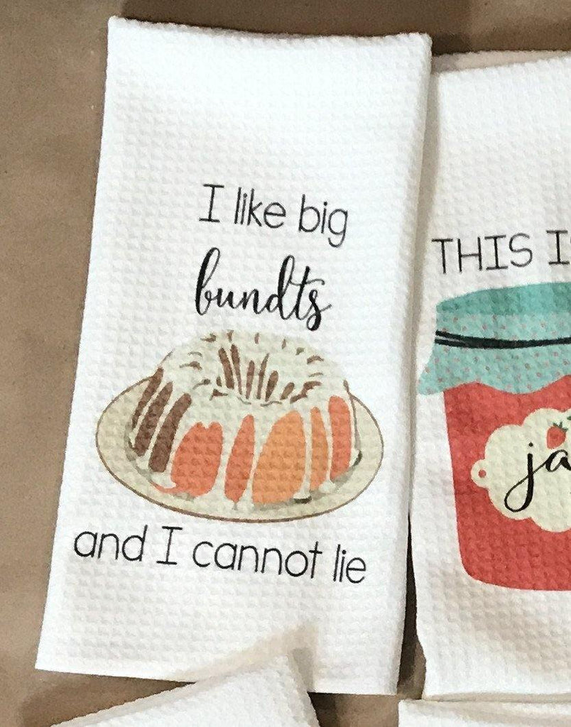 Fun + function! These cute towels add to the décor of your kitchen