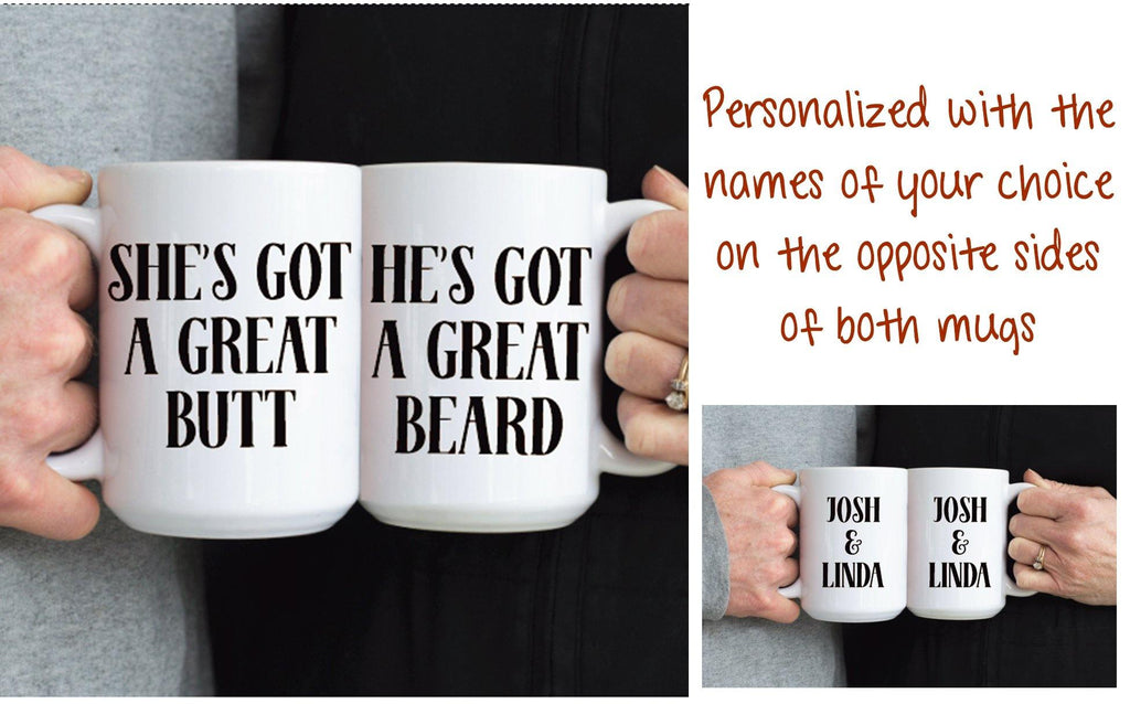 Butt and Beard Mug Set, Coffee Mug - Do Take It Personally