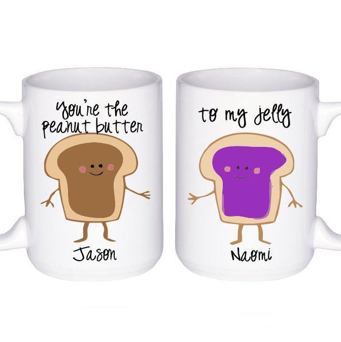 Peanut Butter and Jelly Mug Set for Couple, Coffee Mug - Do Take It Personally