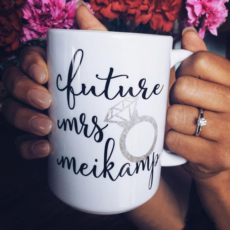 Engaged Coffee Mug - Future Mrs Mug - Engagement Gift - Engagement Announcement - Gift for Bride To Be - Does This Ring Make Me Look Engaged,  - Do Take It Personally
