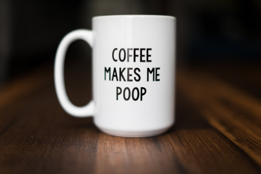 Funny Coffee Cup - Coffee Makes Me Poop - Coffee Quote - Black and White - Gift For Her - Poop Mug - Gift For Him - Coffee Lover Gift,  - Do Take It Personally