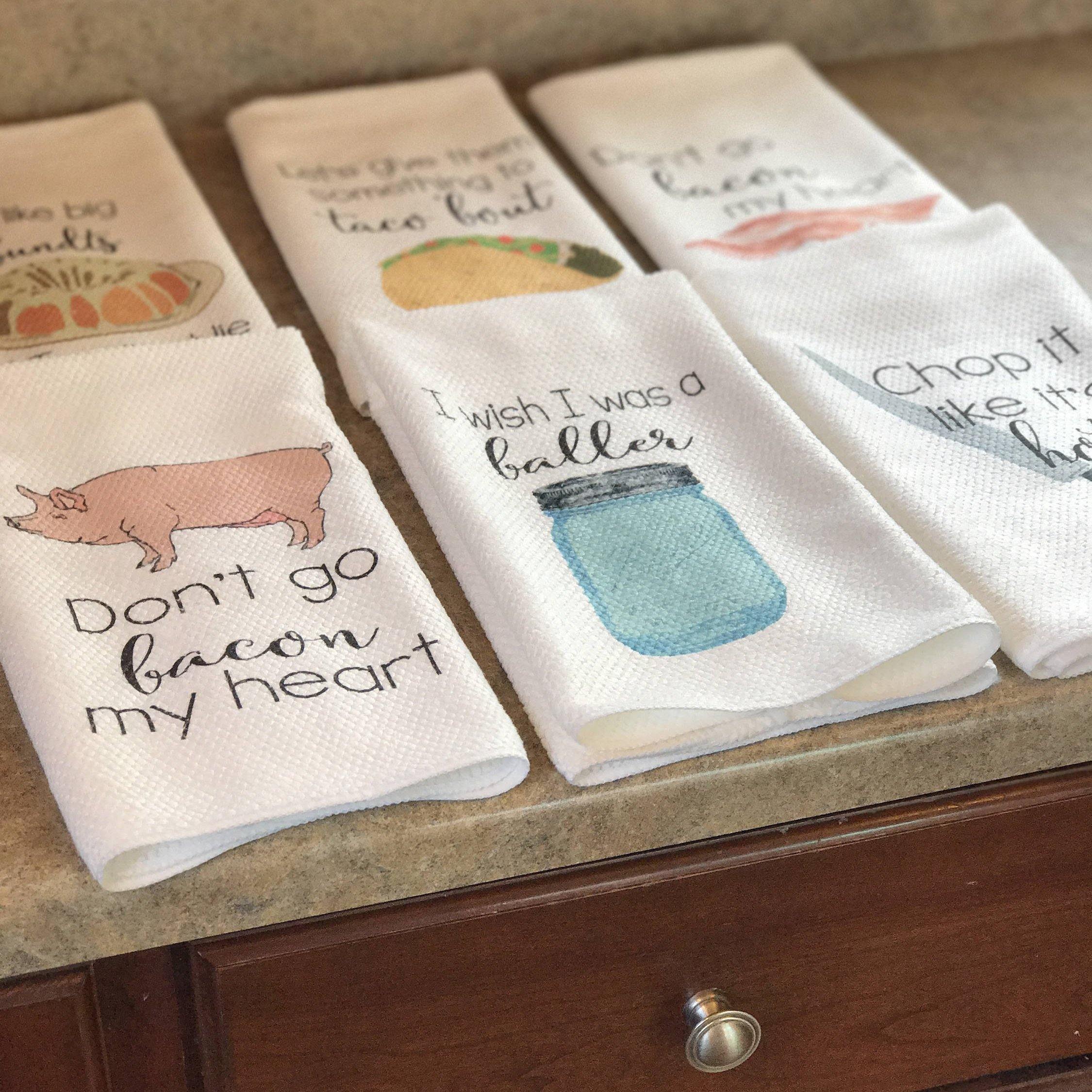 CintBllTer Funny Kitchen Towel, Funny Dish Towel, Funny Hand Towel, Fun Kitchen  Towels, Tea Towels Funny, with Sayings, Decorative, Cute, Sarcastic, Decor,  