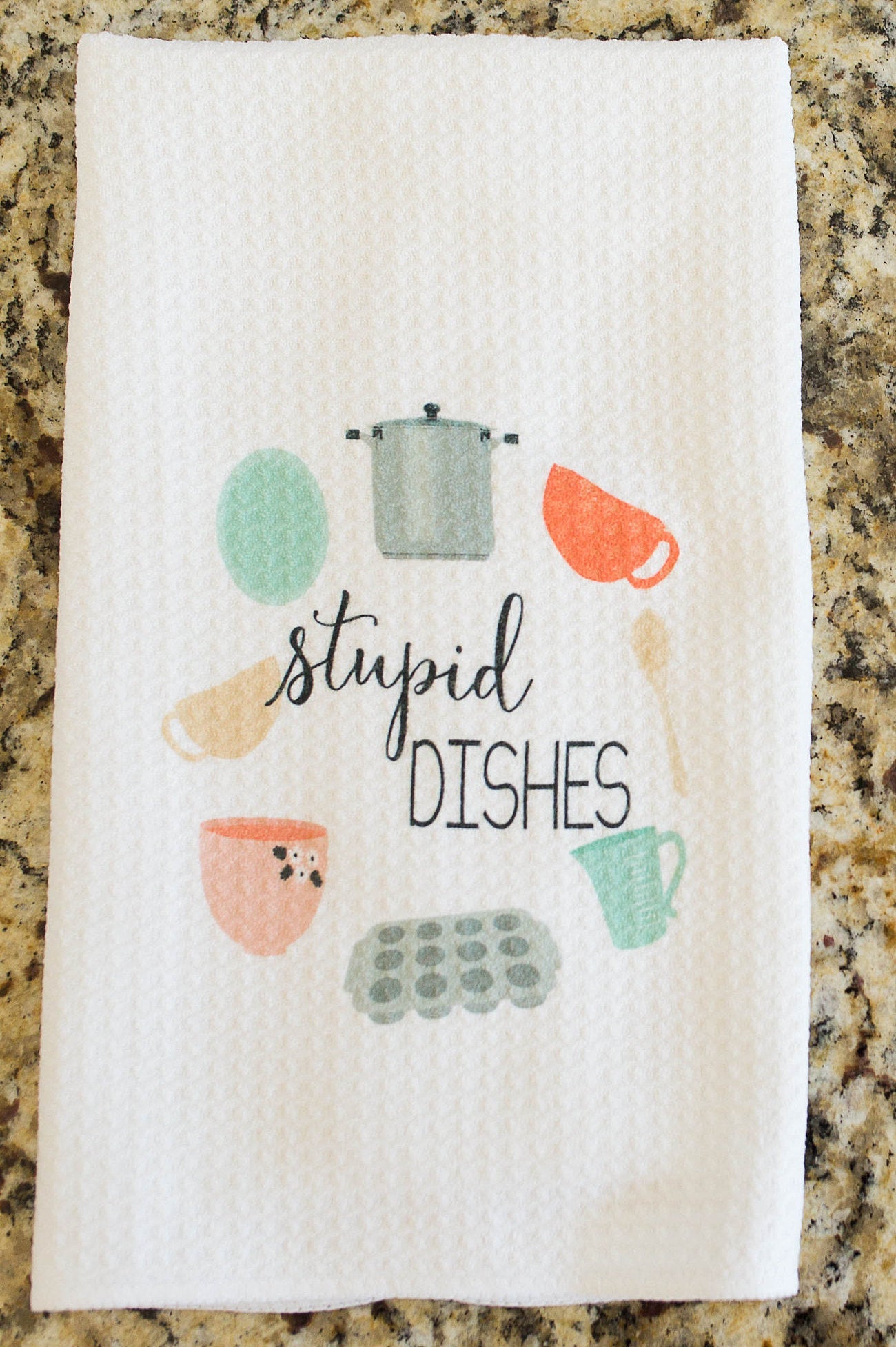 Funny Tea Towels Gift for Foodie Unique Kitchen Towel Gift for Wedding  Shower Funny Hostess Gift Funny Kitchen Decor 