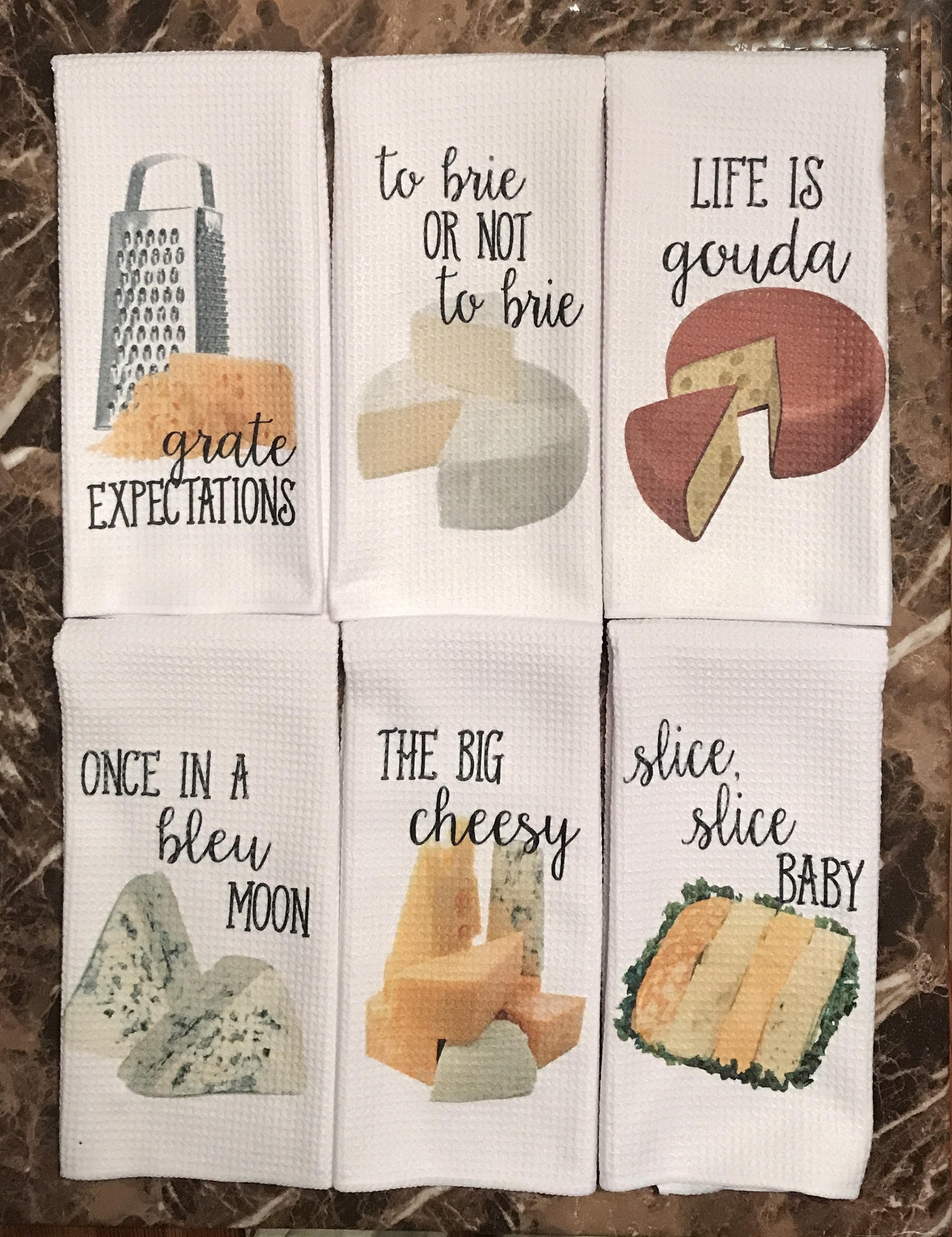 Funny Tea Towels Gift for Foodie Unique Kitchen Towel Gift for Wedding  Shower Funny Hostess Gift Funny Kitchen Decor 