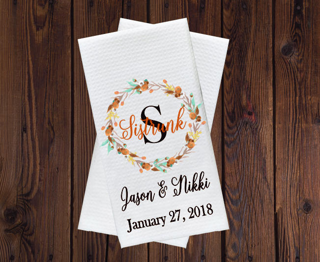 Personalized Towel Custom Wedding Gift - Housewarming Gift - Customized Bridal Shower Gift - Home Decor - Anniversary Gift for Couple,  - Do Take It Personally