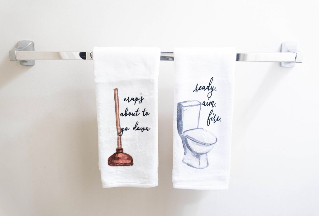 Funny Bathroom Towel Guest Towel Guest Bathroom Funny Housewarming Gift  Funny Bathroom Decor Hand Towel 