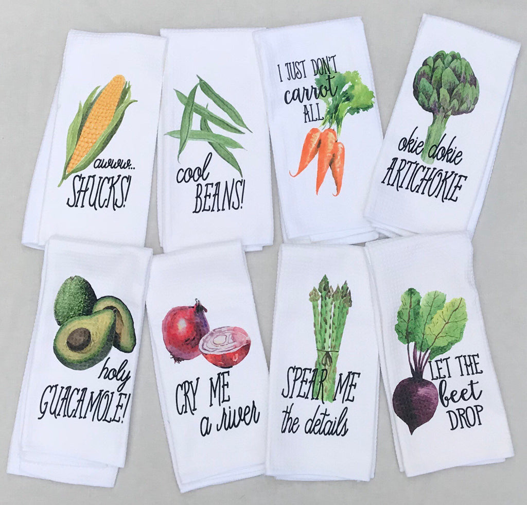 Funny Kitchen Towels - Vegetable Decor - Hostess Gift - Dish Towels - Housewarming Gift - Gift For Her - Wedding Shower Gift - Hand Towel,  - Do Take It Personally