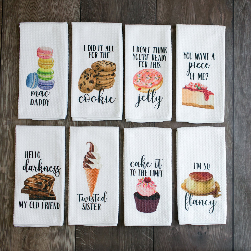 Funny Kitchen Towel - Cheesecake - Cute Dish Towel - Foodie Gift - Housewarming Gift,  - Do Take It Personally